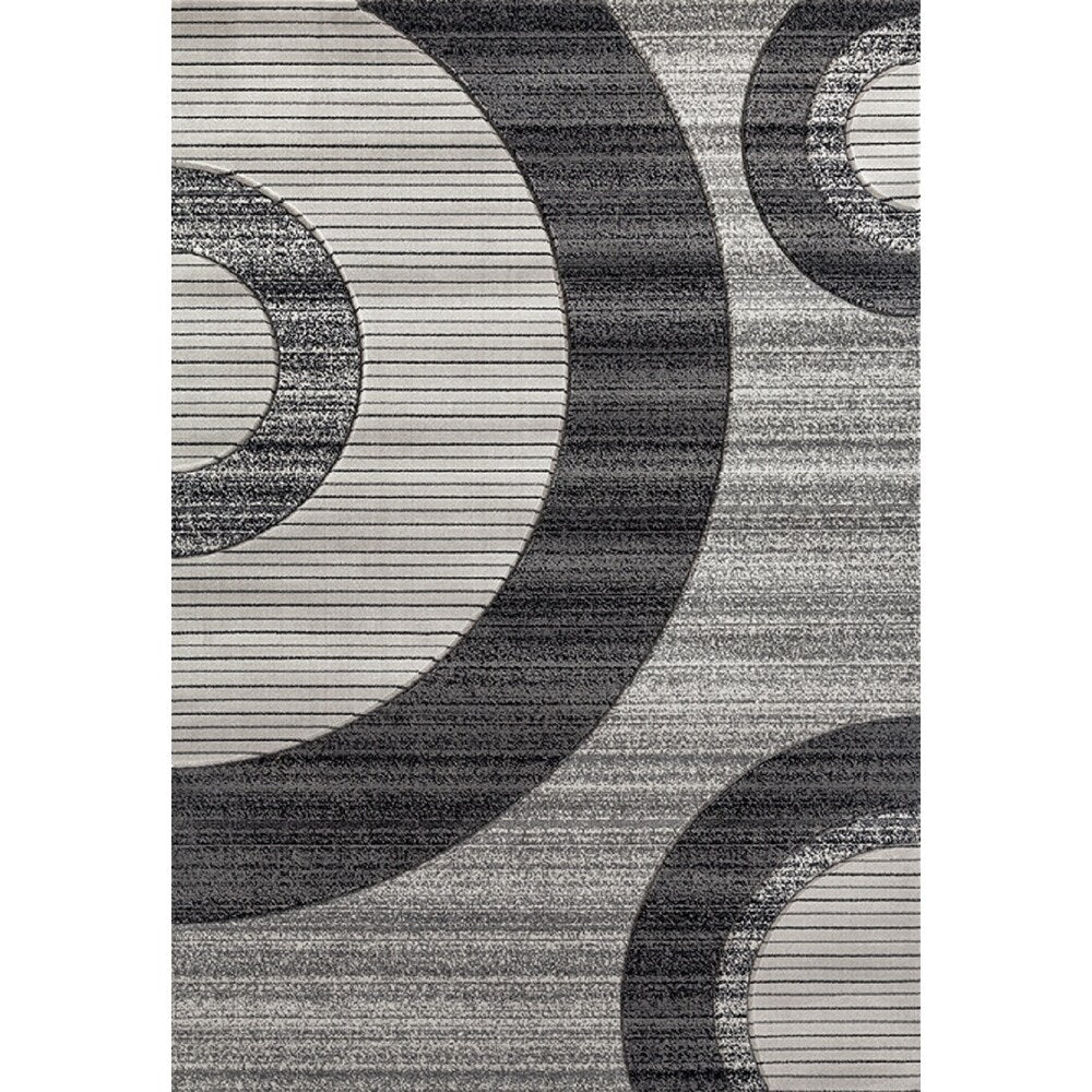 Glamour Brown Beige Polypropylene Area Rug