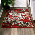 Glamour Collection Red Brown Area Rug