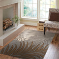 Glamour Dark Brown Black Polypropylene Area Rug