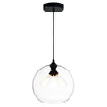 Silver Orchid Bradenburg 2 Light Mini Pendant With Transparent Shade
