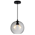 2 Light Mini Pendant With Transparent Smoke Shade