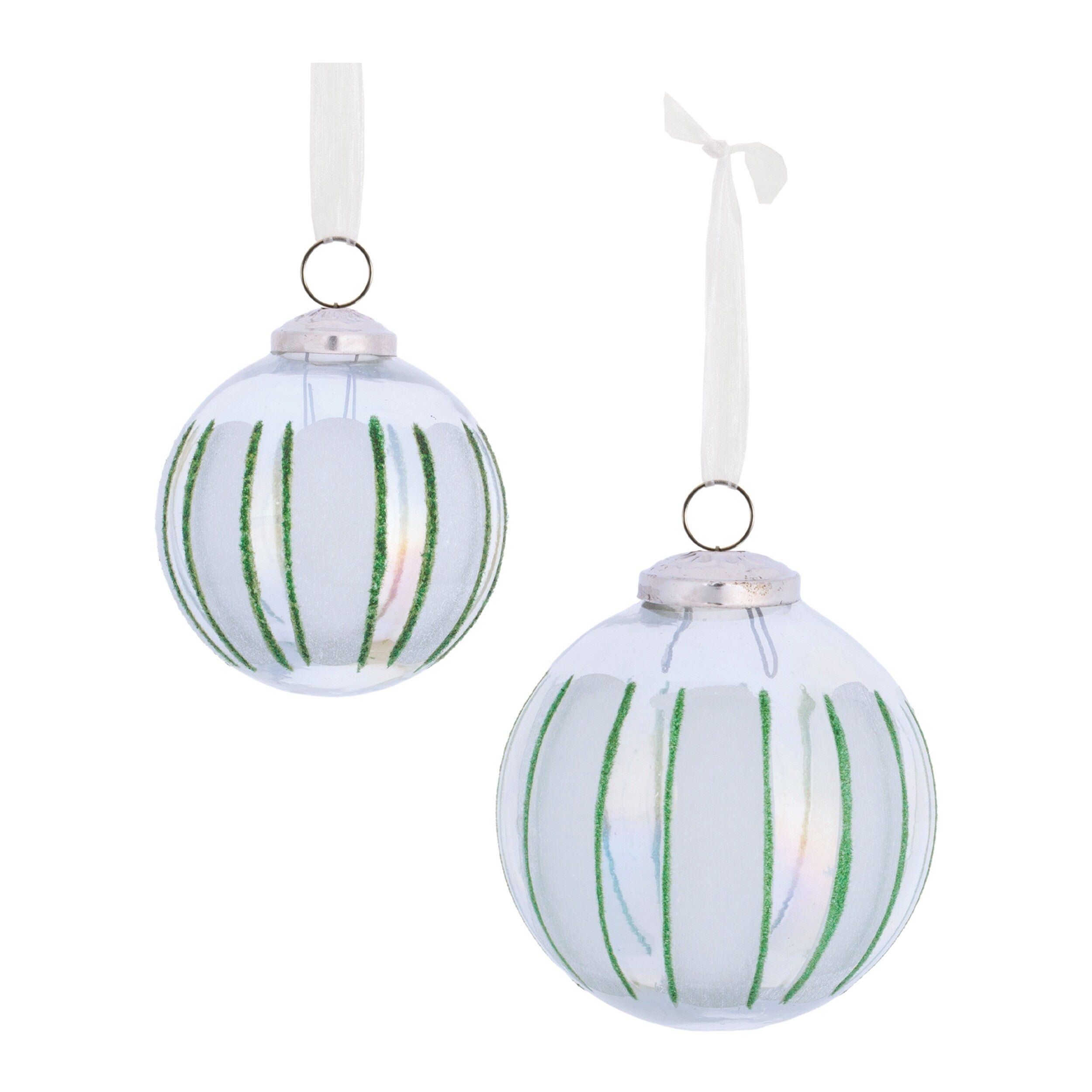 Glass Ball Ornament Set Of 8 3 4