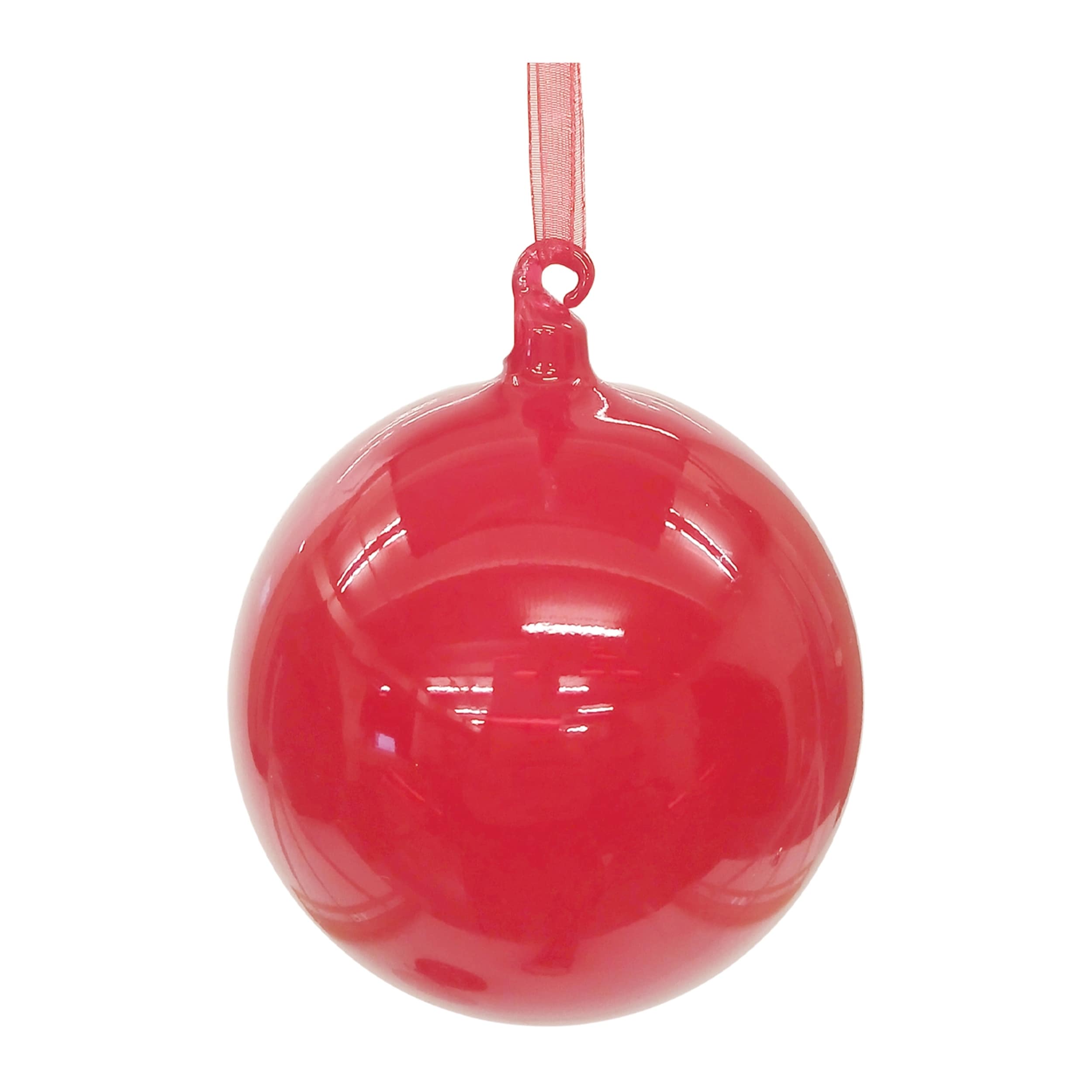 Glass Ball Ornaments Set Of 6