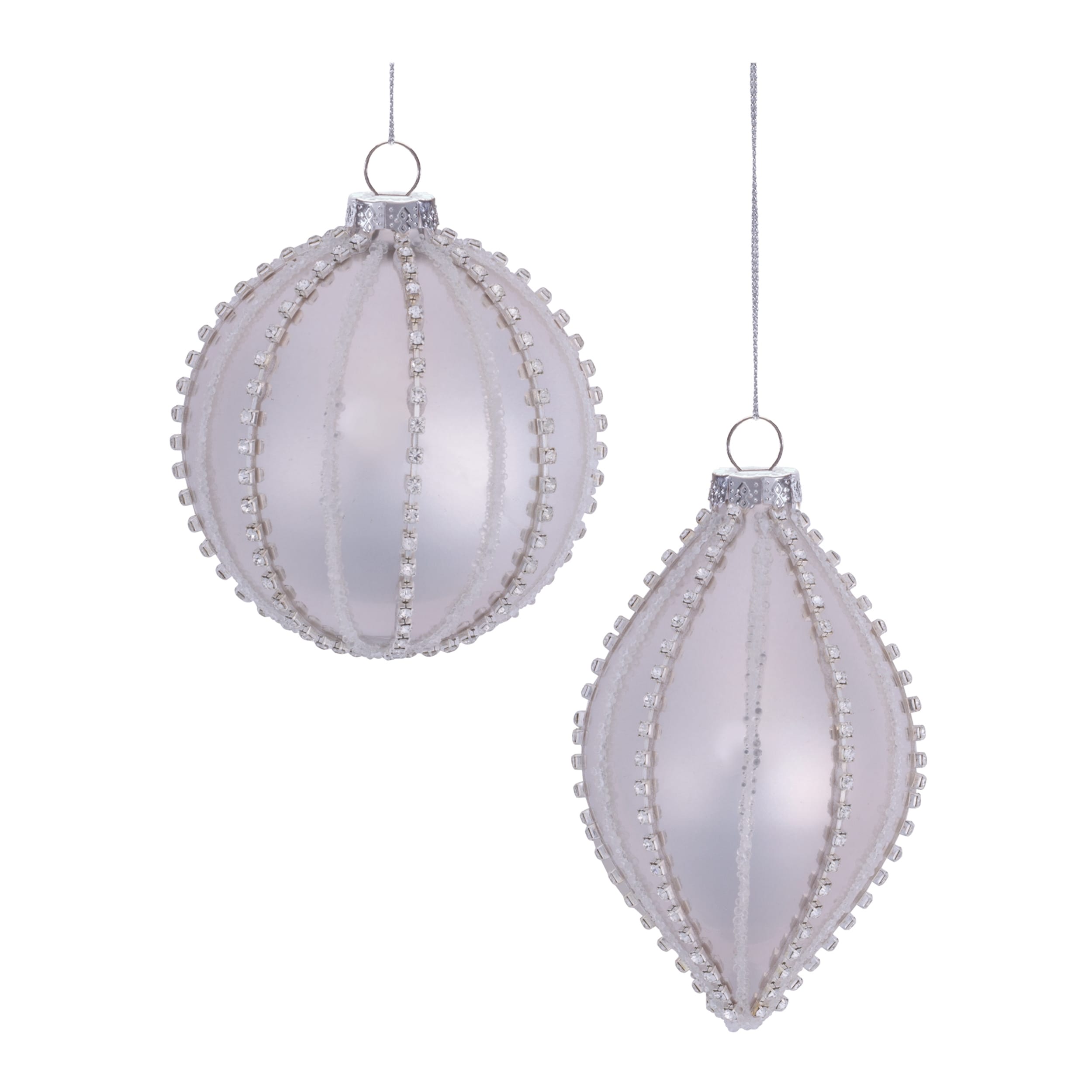 Glass Ball Ornaments Set Of 6