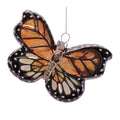 Glass Butterfly Ornaments Set Of 6