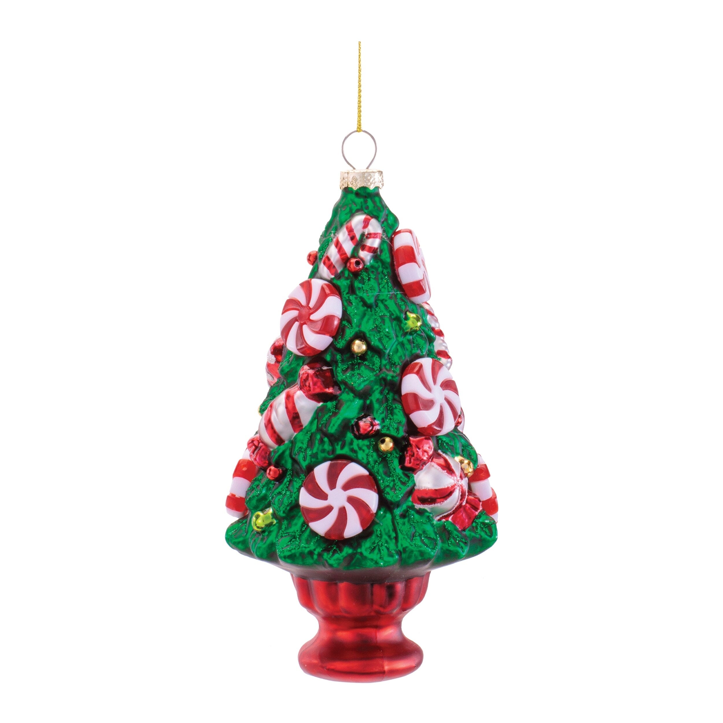 Glass Candy Tree Ornaments Set Of 12