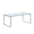 Glass Chrome Coffee Table