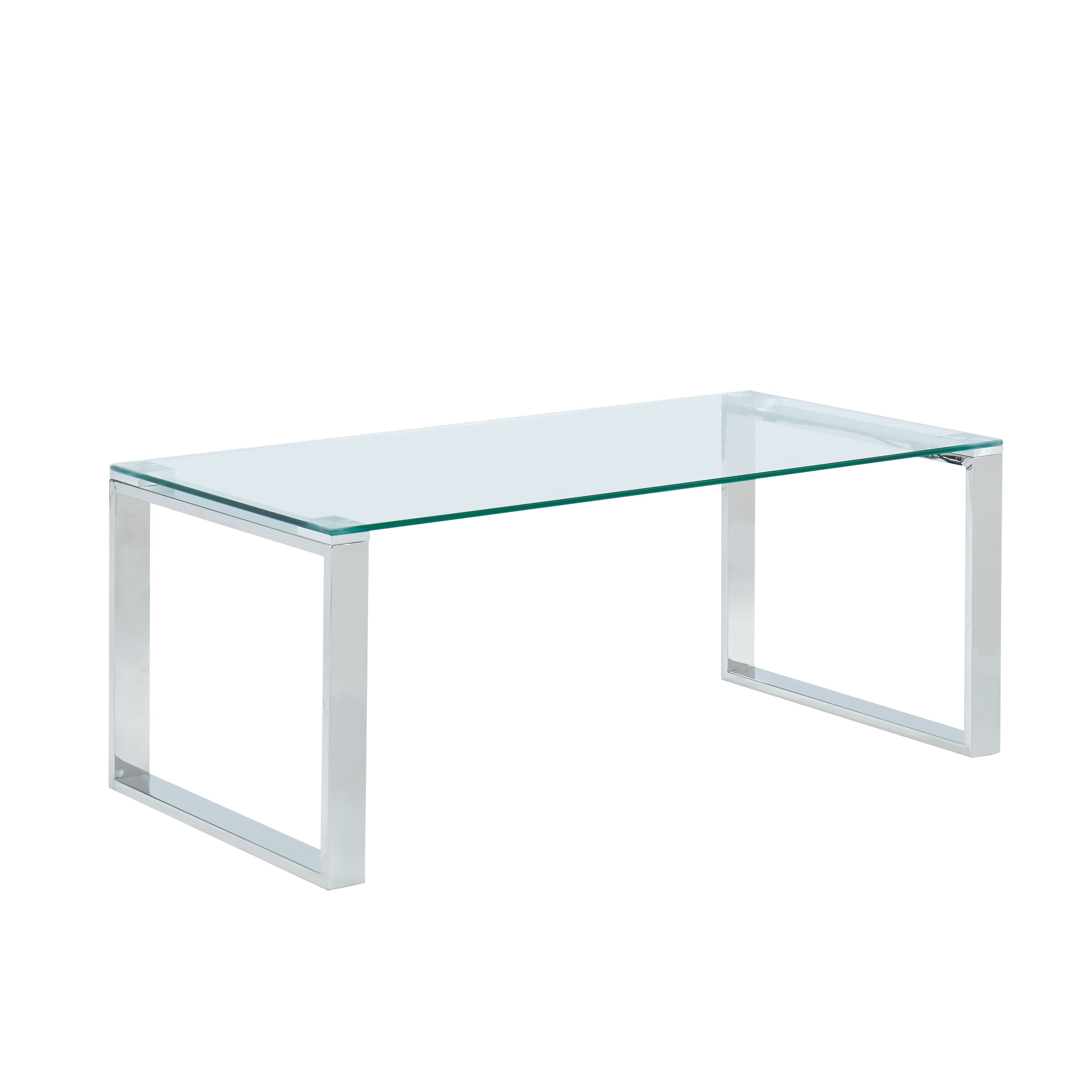 Glass Chrome Coffee Table
