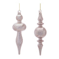 Glass Finial Ornaments Set Of 12