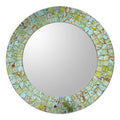 Glass Mosaic Mirror Aqua Splash India Green