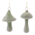 Glass Mushroom Ornaments Set Of 12