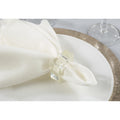 Glass Napkin Rings With Square Design Set Of 4