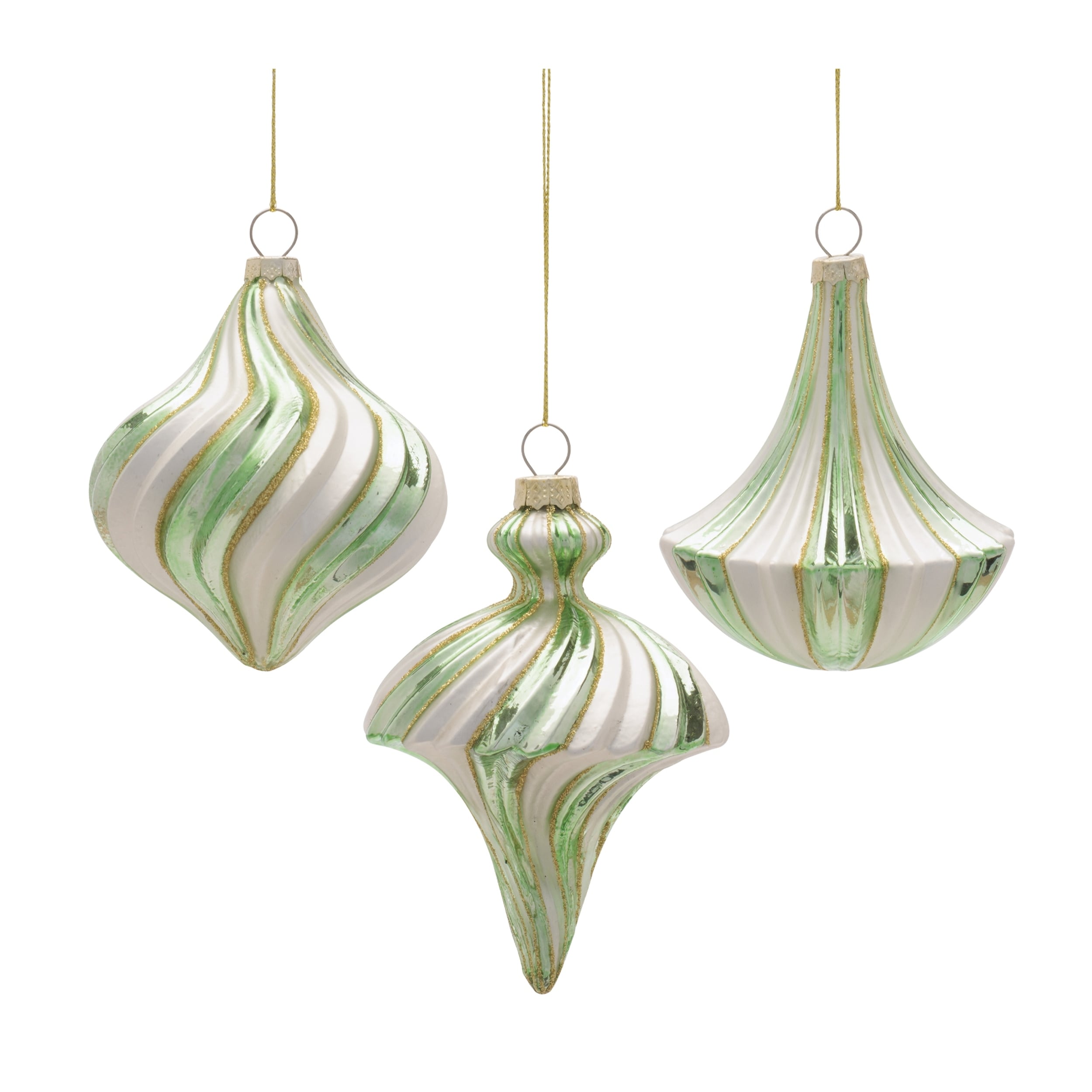 Glass Ornament Set Set Of 12