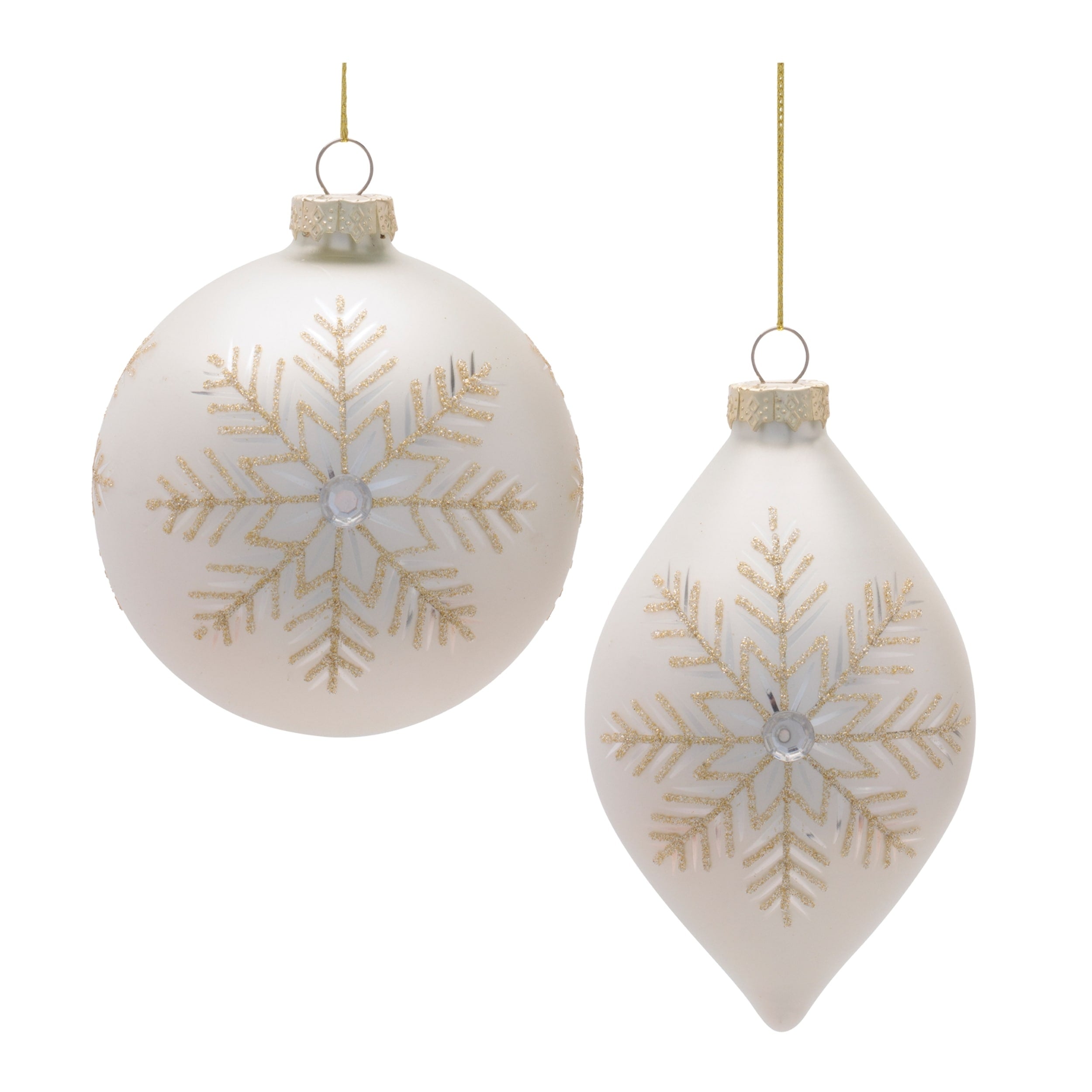 Glass Ornament Set Set Of 6