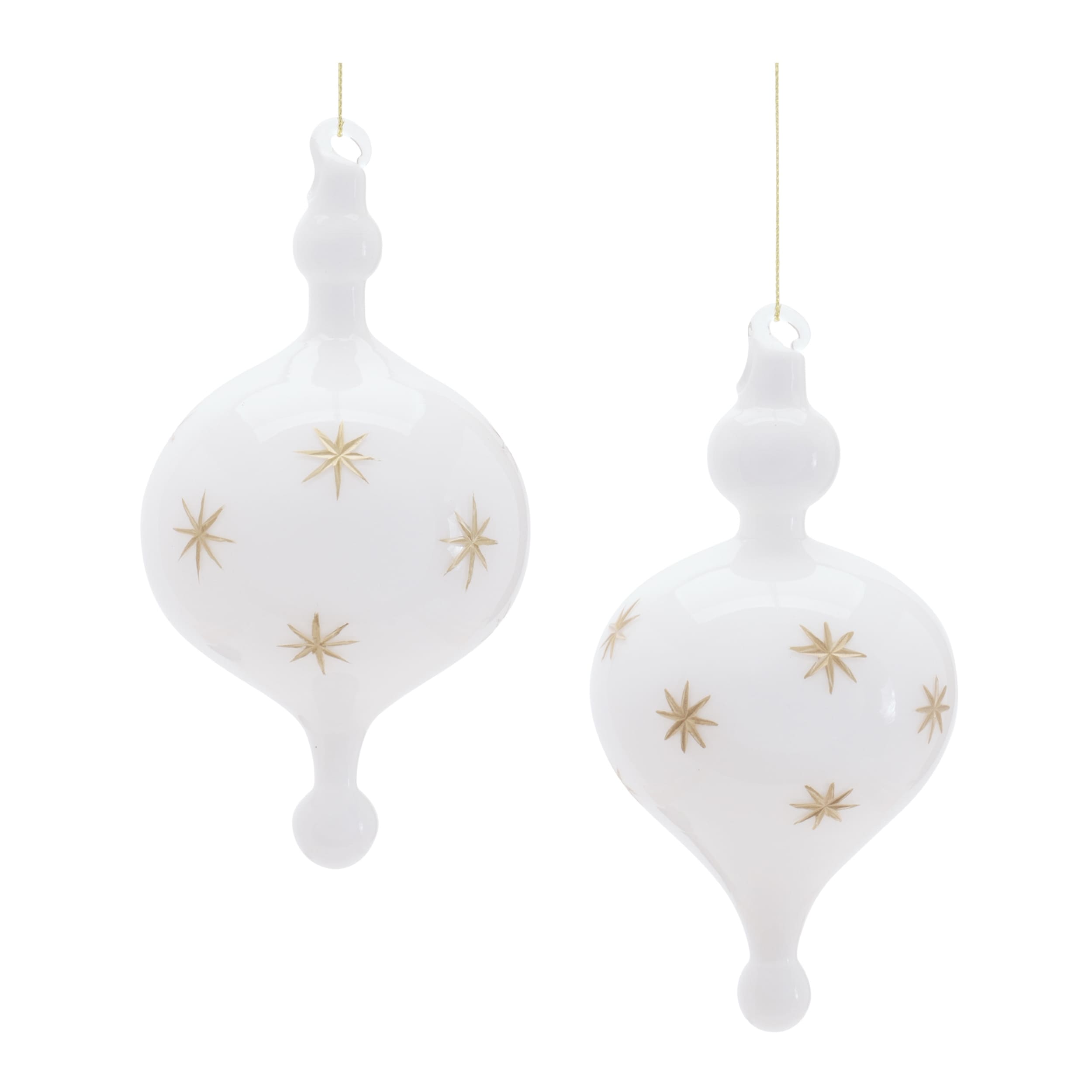 Glass Ornament Set Of 6