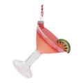 Glass Strawberry Margarita Ornaments Set Of 6