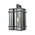 Glass Tower 18 High 1 Light Outdoor Sconce Matte Black 18 Inch Tall