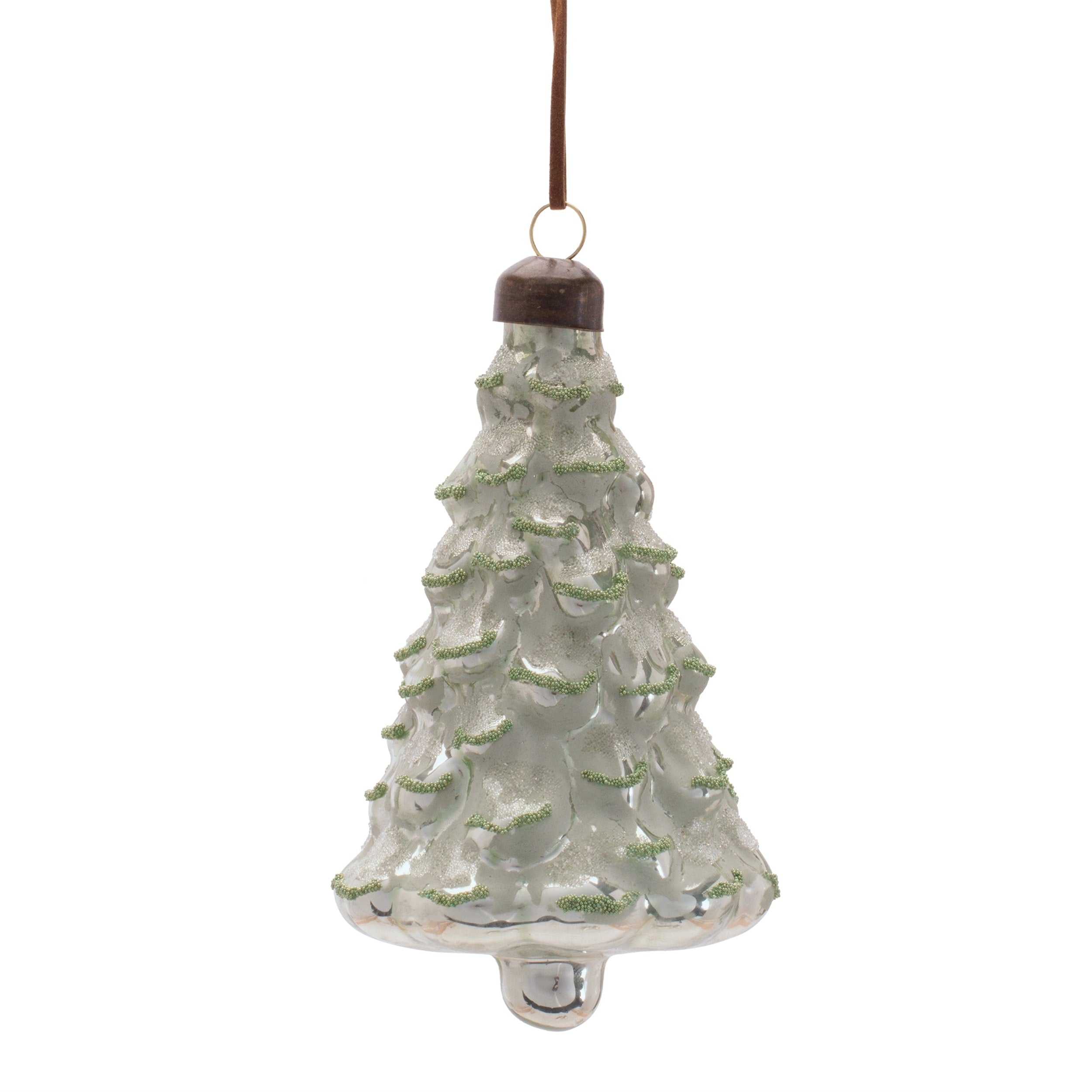 Glass Tree Ornaments Set Of 12 5 Holiday Christmas Decorations