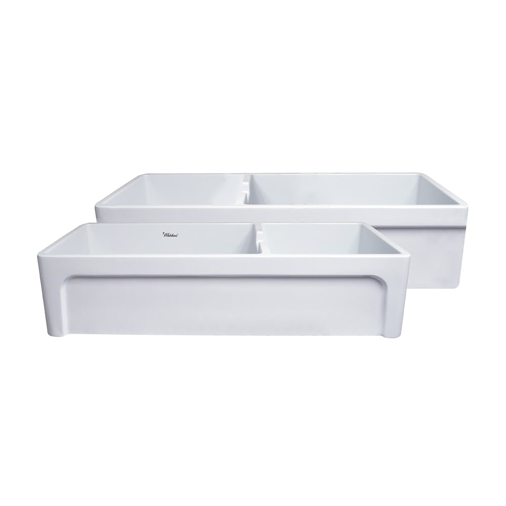 Whitehaus Collection Glencove Double Bowl Front Apron Sink