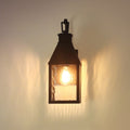 Glencrest 18 Inch 1 Light Textured Black Exterior Wall Sconce With Clear Water Glass