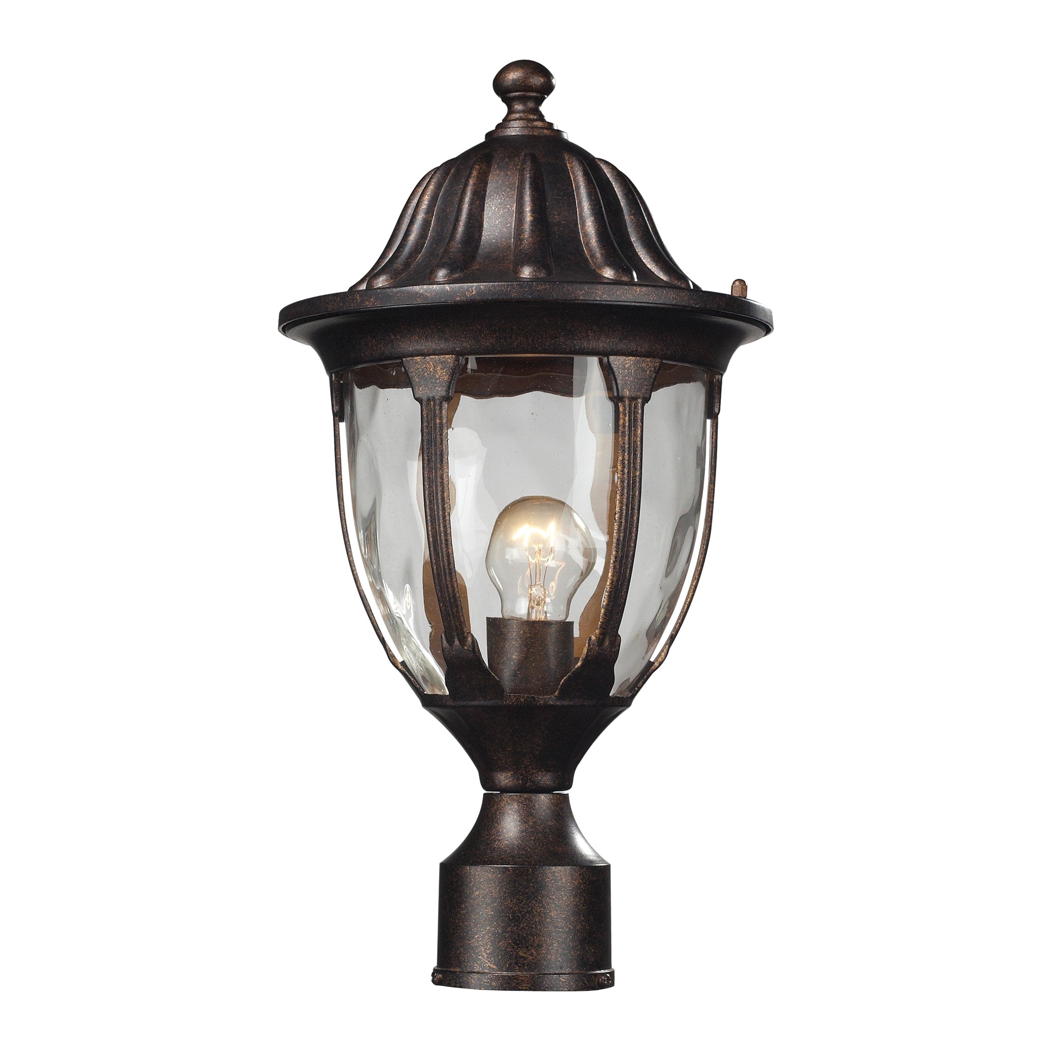 Glendale 1 Light Regal Bronze Post Mount