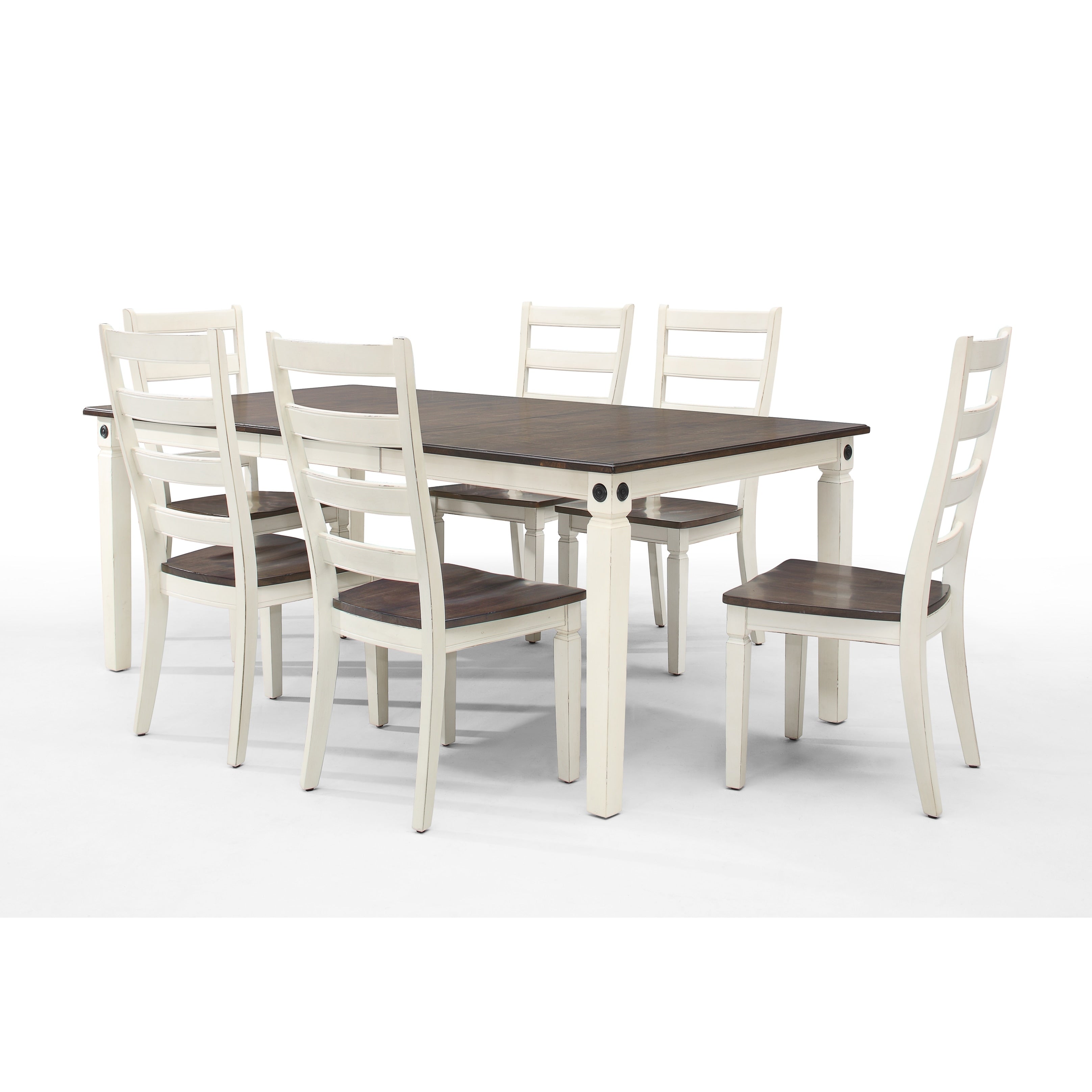 Glenwood Rubbed Black And Charcoal Dining Table