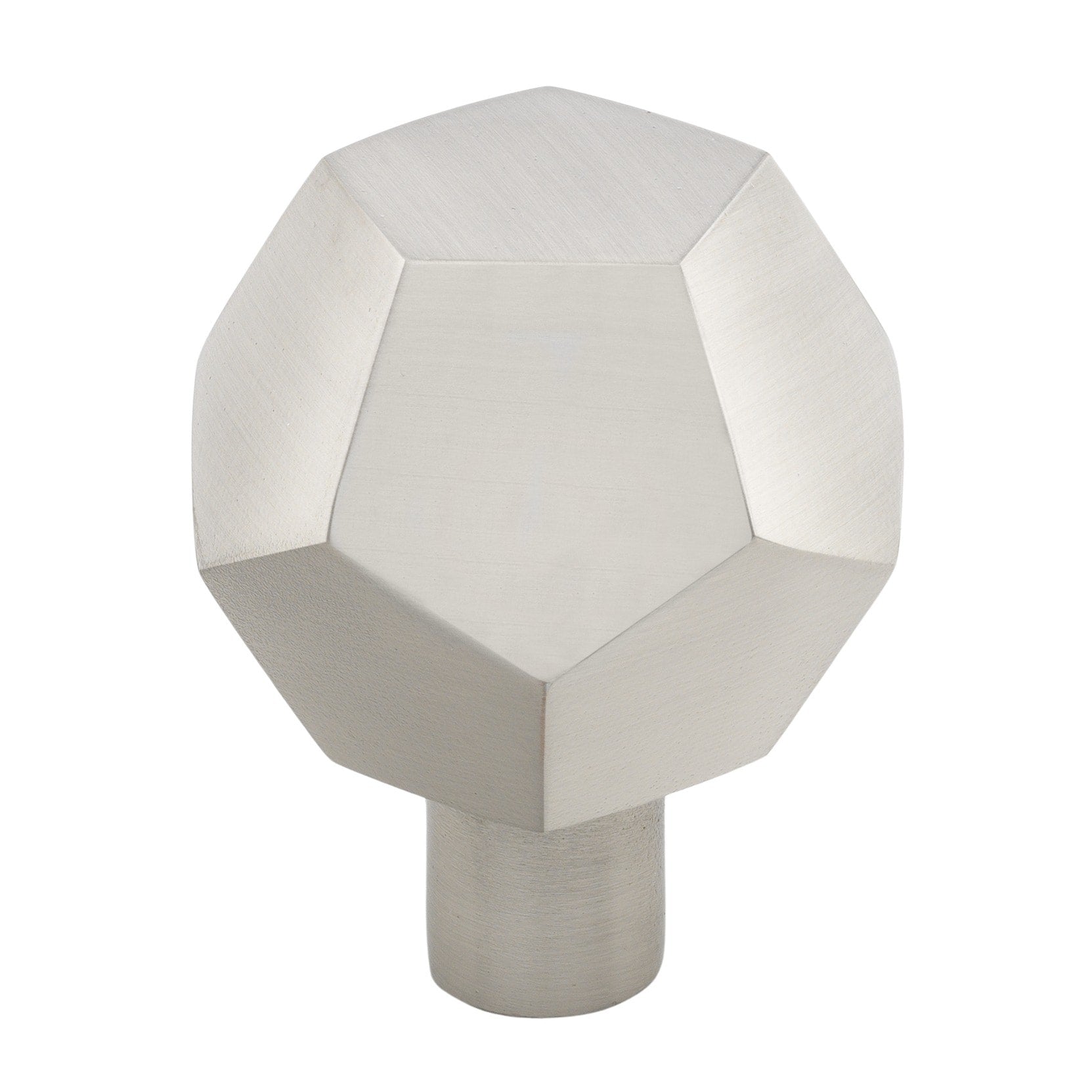 Gliderite 1 1 2 Inch Satin Nickel Solid Faceted Cabinet Knobs 10 Pack Satin Nickel