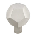 Gliderite 1 1 2 Inch Satin Nickel Solid Faceted Cabinet Knobs 5 Pack Satin Nickel