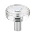 Gliderite 1 1 2 In. Round Clear Cabinet Knobs Polished Chrome 5 Pk Polished Chrome