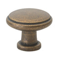 Gliderite 1.125 Inch Antique Brass Round Ring Cabinet Knobs Case Of 25