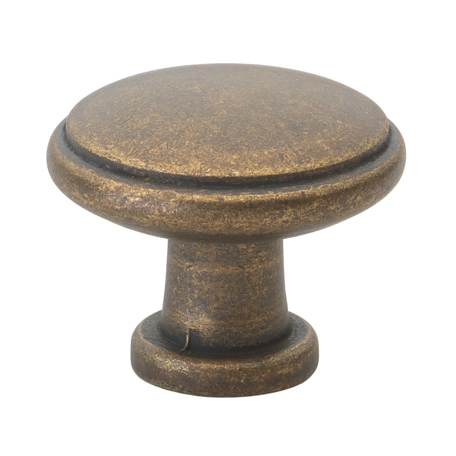 Gliderite 1.125 Inch Antique Brass Round Ring Cabinet Knobs Case Of 25