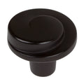 Gliderite 1.125 Inch Matte Black Classic Wave Cabinet Knobs Pack Of 10