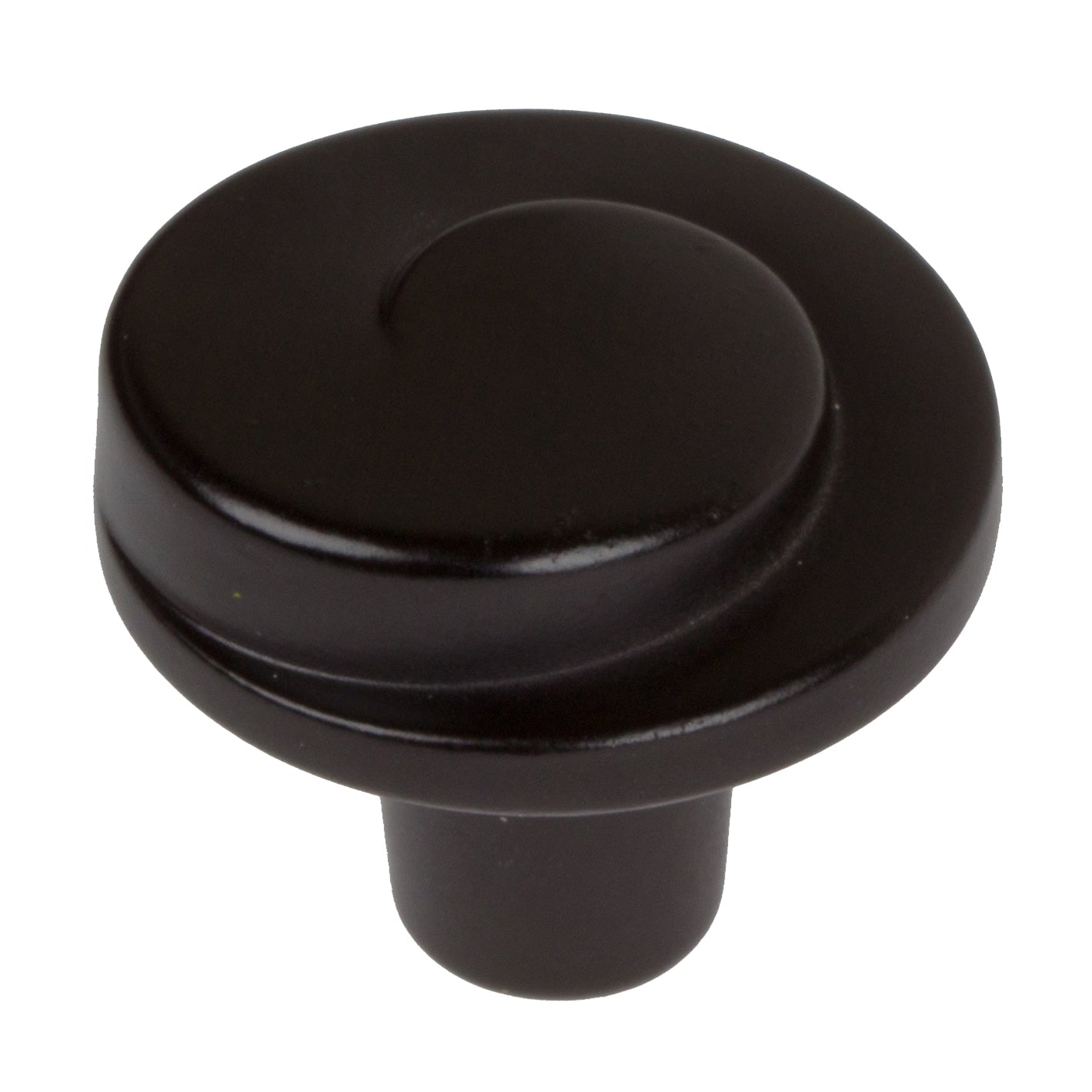 Gliderite 1.125 Inch Matte Black Classic Wave Cabinet Knobs Pack Of 10