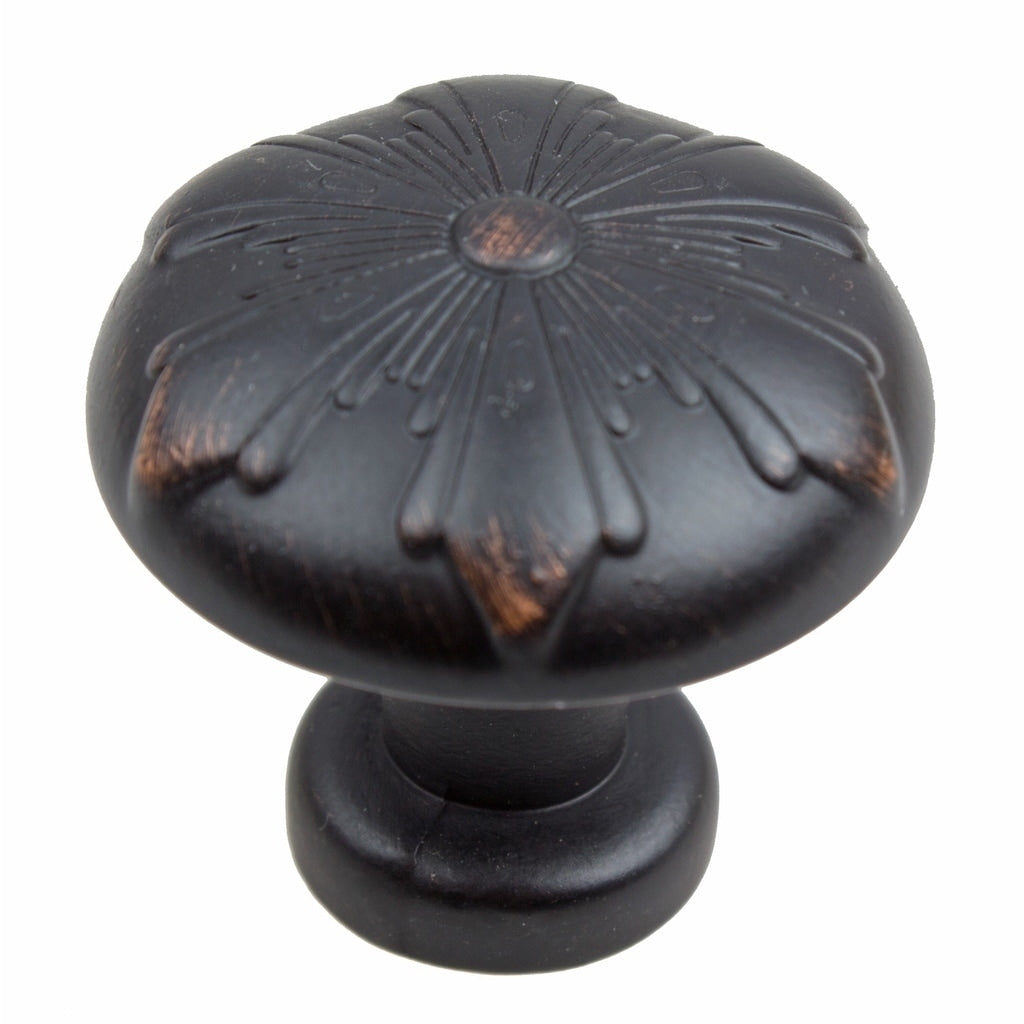 Gliderite 1.125 Inch Oil Rubbed Bronze Round Snowflake Cabinet Knob Pack Of 10 Or 25