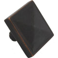 Gliderite 1.125 Inch Oil Rubbed Bronze Square Pyramid Cabinet Knobs Pack Of 25