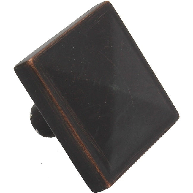 Gliderite 1.125 Inch Oil Rubbed Bronze Square Pyramid Cabinet Knobs Pack Of 25
