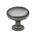 Gliderite 1.125 Inch Satin Pewter Classic Round Cabinet Knobs Pack Of 10 Or 25
