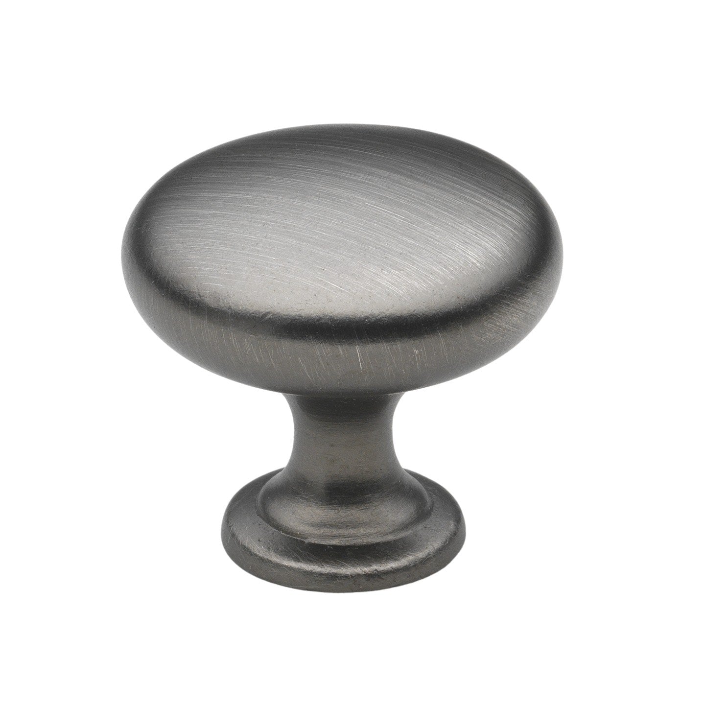 Gliderite 1.125 Inch Satin Pewter Classic Round Cabinet Knobs Pack Of 10 Or 25