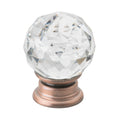 Gliderite 1.19 Inch Clear K9 Crystal Cabinet Knobs Oil Rubbed Bronze Pack Of 10 Or 25