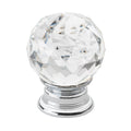 Gliderite 1.19 Inch Clear K9 Crystal Cabinet Knobs Pack Of 25