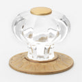 Gliderite 1.25 Inch Clear Acrylic Cabinet Knob Satin Gold Pack Of 10