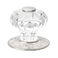 Gliderite 1.25 Inch Clear Acrylic Knob Satin Nickel Pack Of 10