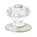 Gliderite 1.25 Inch Clear Acrylic Knob Satin Nickel Pack Of 25