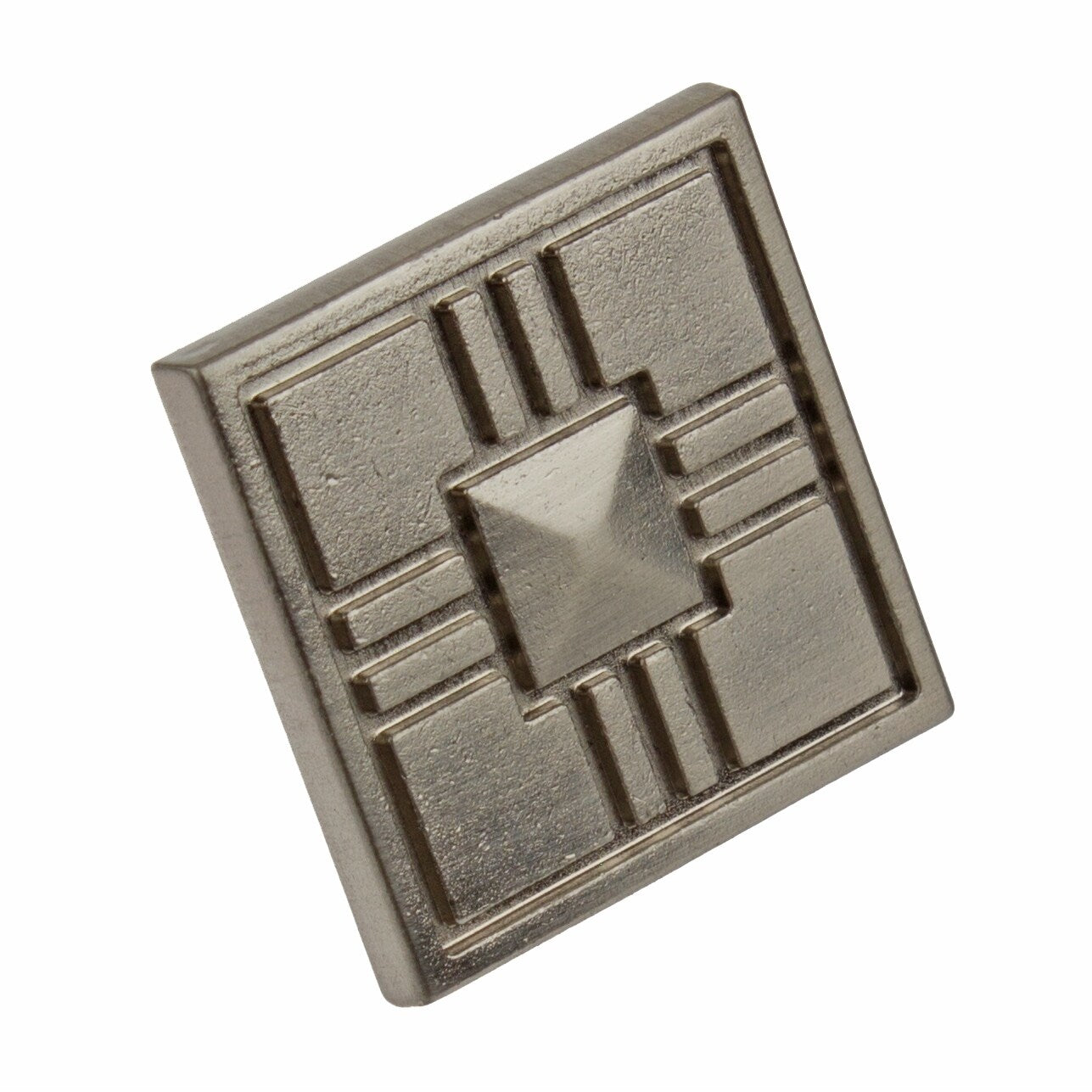 Gliderite 1.25 Inch Craftsman Series Satin Nickel Square Cabinet Knobs Pack Of 10