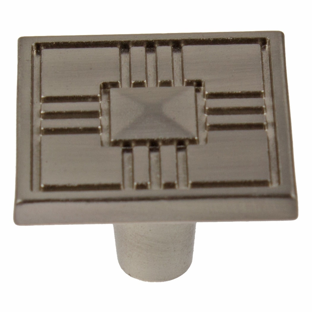 Gliderite 1.25 Inch Craftsman Series Satin Nickel Square Cabinet Knobs Pack Of 25