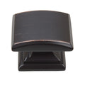 Gliderite 1.25 Inch Domed Convex Square Oil Rubbed Bronze Cabinet Knobs Pack Of 10 Or 25