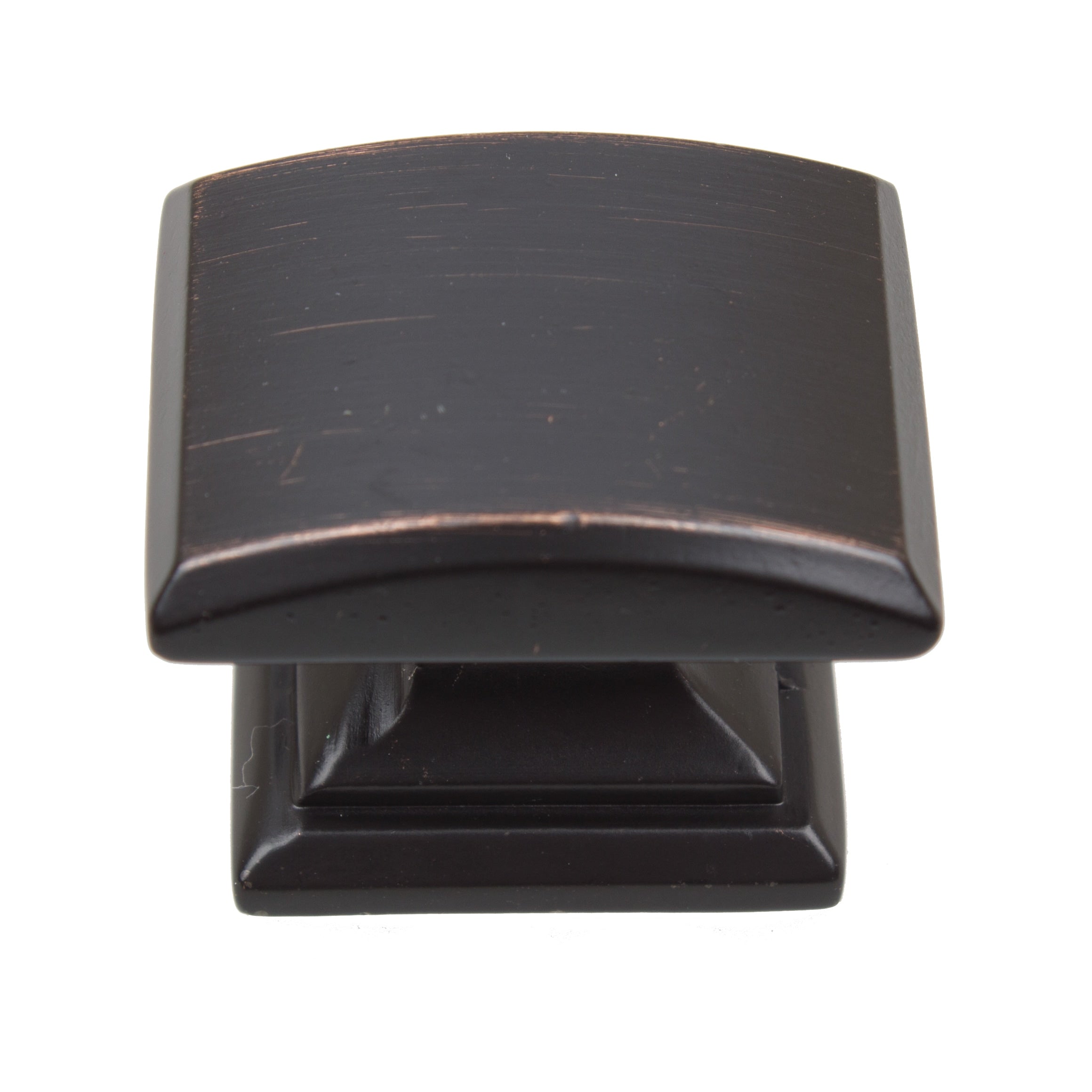 Gliderite 1.25 Inch Domed Convex Square Oil Rubbed Bronze Cabinet Knobs Pack Of 10 Or 25