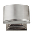 Gliderite 1.25 Inch Domed Convex Square Satin Nickel Cabinet Knobs Pack Of 10 Or 25