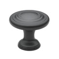 Gliderite 1.25 Inch Matte Black 3 Ring Round Cabinet Knobs Pack Of 10