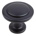 Gliderite 1.25 Inch Matte Black Classic Round Ring Cabinet Knob Pack Of 10 Or 25